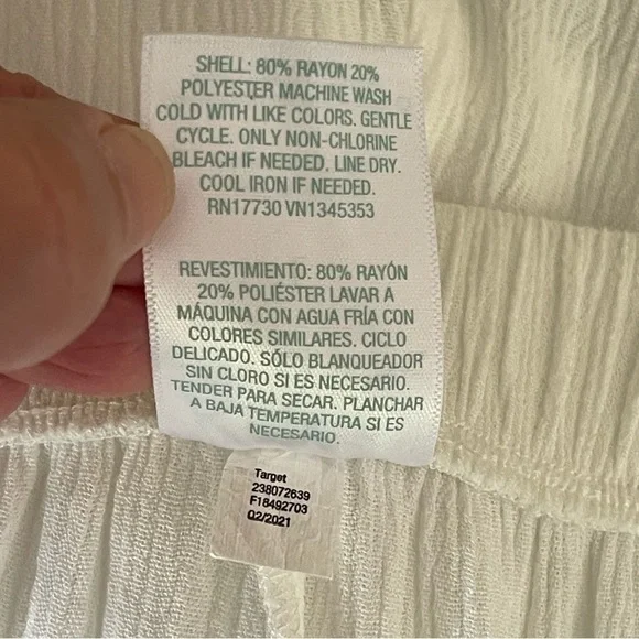 NWT Kona Sol Pull-On Beach Coverup Split-Leg Front-Tie Pants Semi-Sheer Gauze - Picture 9 of 13